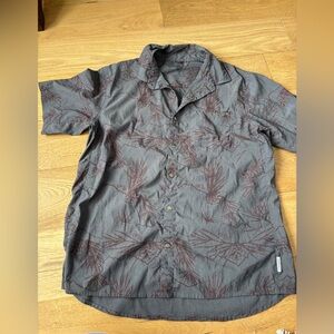 Club ride button down short sleeve polo cycling shirt mens large